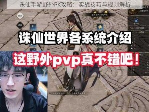 诛仙手游野外PK攻略：实战技巧与规则解析