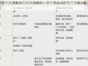 辐射避难所武器暴击机制深度解析：提升暴击次数技巧详解与实战应用指南