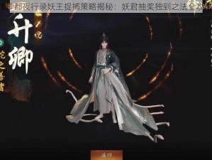 《神都夜行录妖王捉捕策略揭秘：妖君抽奖独到之法全攻略》