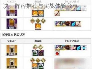 命运冠位指定FGO：绿卡队巅峰对决，阵容推荐与实战体验分享