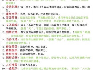 《成语小秀才智慧显现——答案解析513篇》