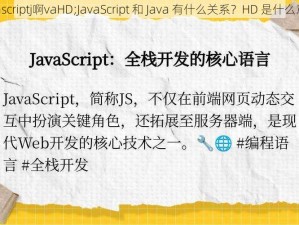 j啊vascriptj啊vaHD;JavaScript 和 Java 有什么关系？HD 是什么意思？