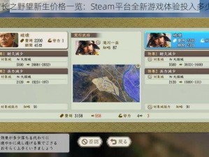 信长之野望新生价格一览：Steam平台全新游戏体验投入多少？