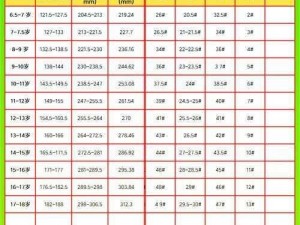 2023 年国产尺码和欧洲尺码表暂无法浏览