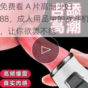 免费看 A 片高潮少妇 88，成人用品中的战斗机，让你欲罢不能