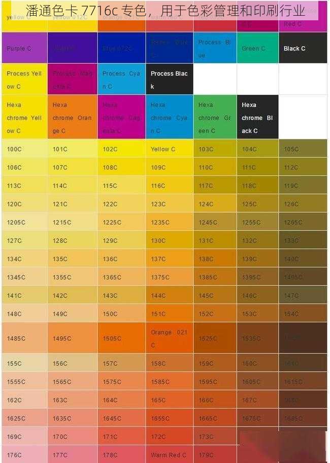 潘通色卡 7716c 专色，用于色彩管理和印刷行业