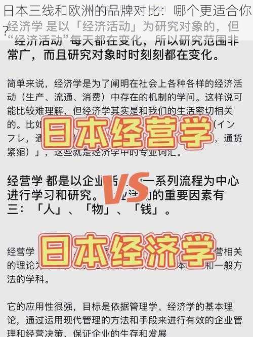 日本三线和欧洲的品牌对比：哪个更适合你？