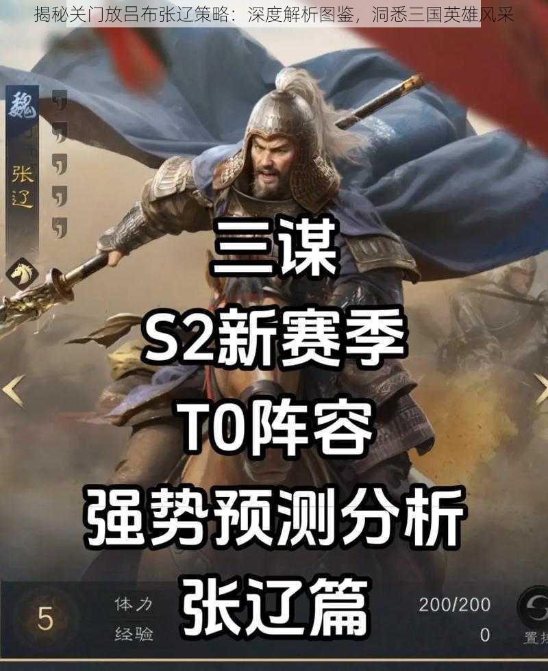 揭秘关门放吕布张辽策略：深度解析图鉴，洞悉三国英雄风采