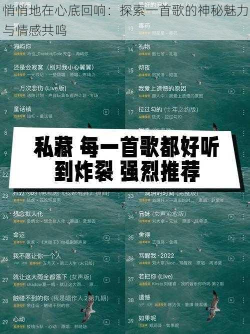 悄悄地在心底回响：探索一首歌的神秘魅力与情感共鸣