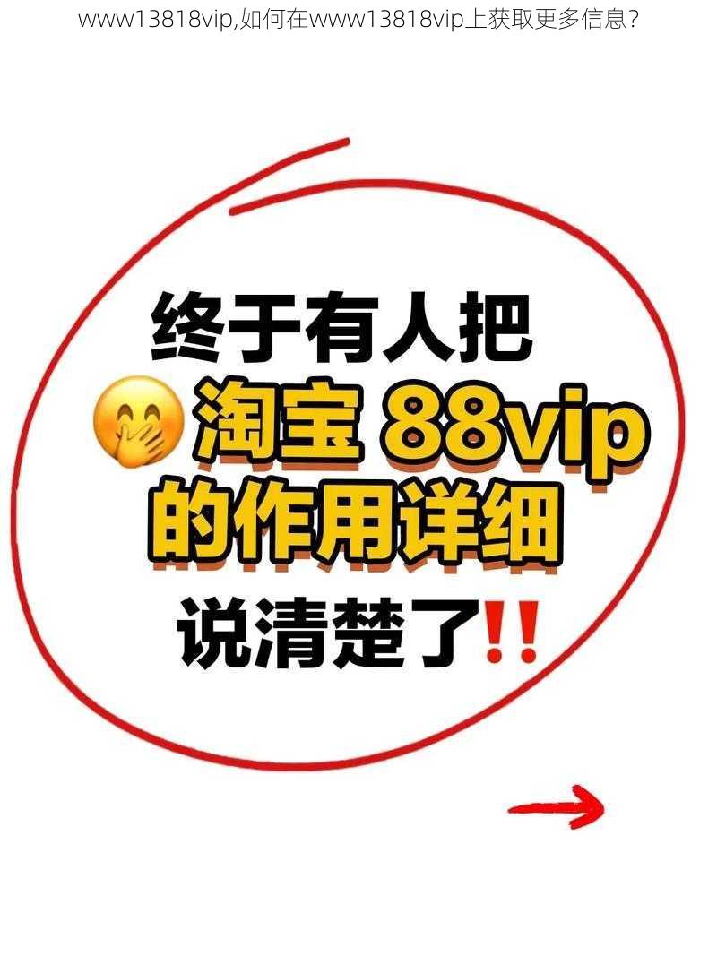 www13818vip,如何在www13818vip上获取更多信息？