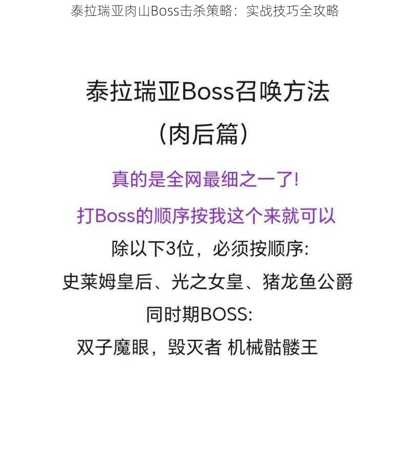 泰拉瑞亚肉山Boss击杀策略：实战技巧全攻略